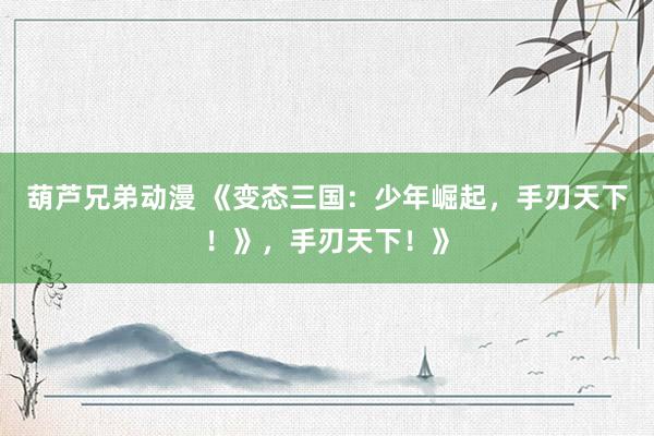 葫芦兄弟动漫 《变态三国：少年崛起，手刃天下！》，手刃天下！》